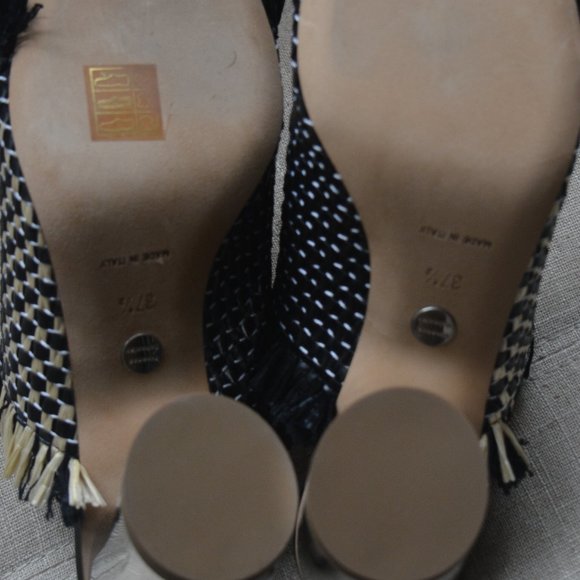 Proenza Schouler Woven Fringe Mirror Heel Mules - Picture 6 of 7